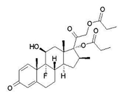 Image Of Betamethasone Dipropionate Chemical Structure (Betamethasone Dipropionate Chemical Structure)